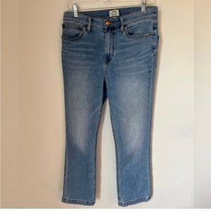 Jcrew Billie Demi boot crop denim size 28